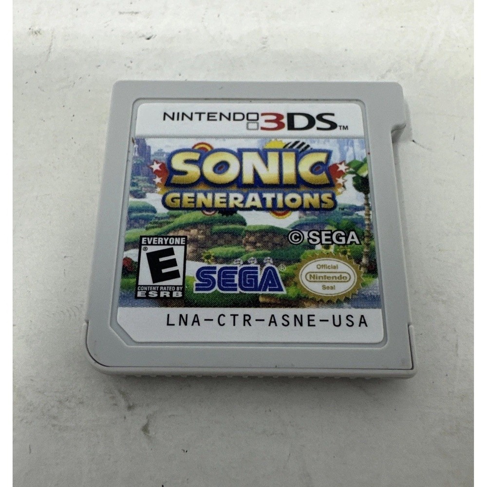 Sonic Generations Nintendo 3DS‎ Game Cartridge LNA-CTR-ASNE-USA Authentic SEGA